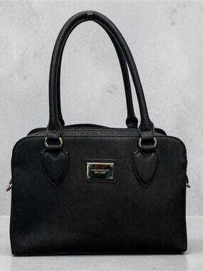 Tignanello Black Saffiano Satchel